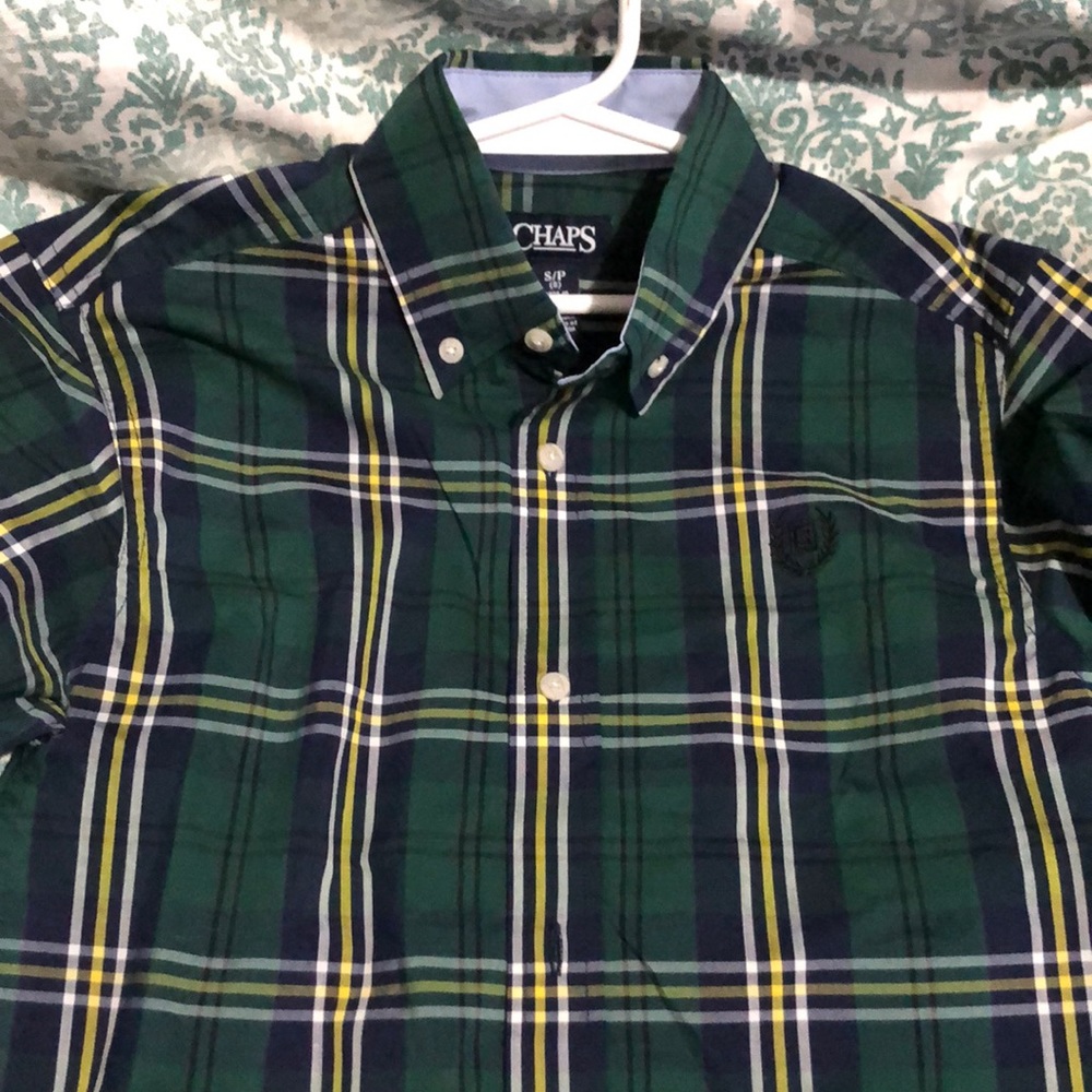 New with tags boys Champs button up plaid dress shirt